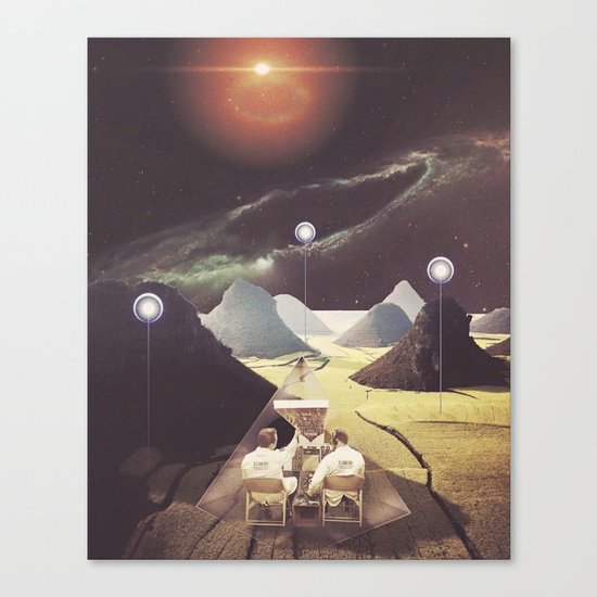 "Commence testing in 1...2...3" a collaboration with _mik3_ Canvas Print
