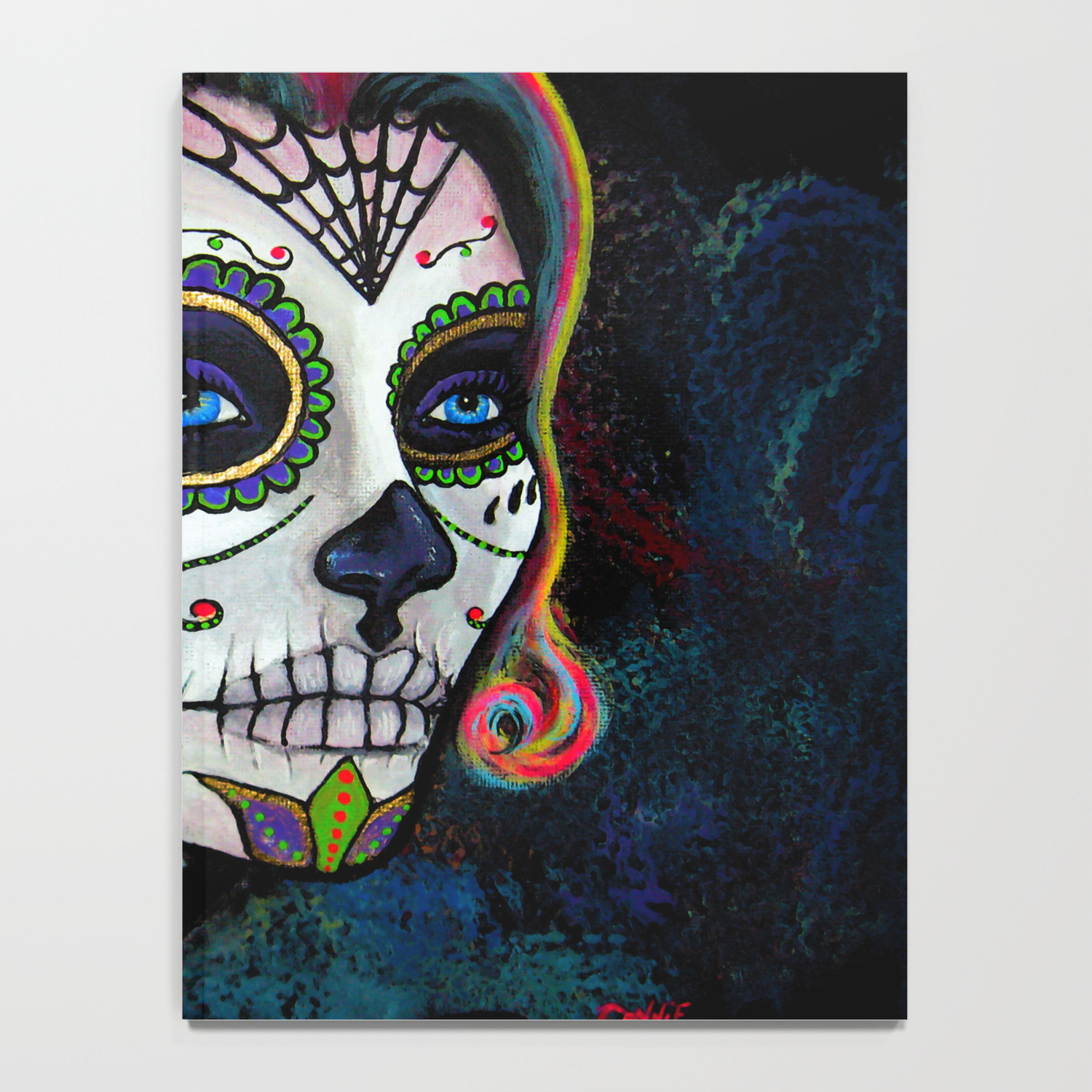 Sugar Skull Candy Notebook By Connieens Society6