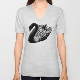 Black Swan V Neck T Shirt