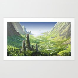 The Valley of the Wind, Nausicaa Art Print