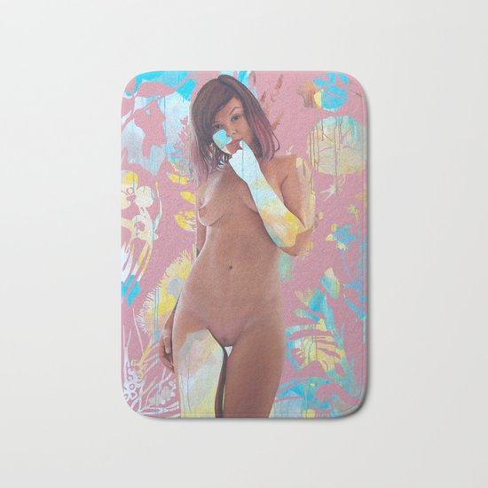 Pink Hair Don't Care Bath Mat