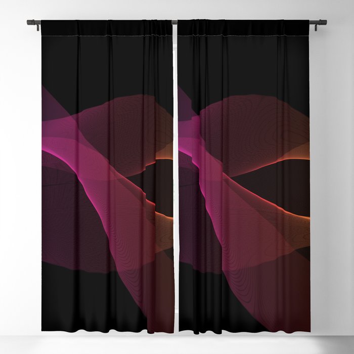 Calm Warm Breeze Abstract Blackout Curtain
