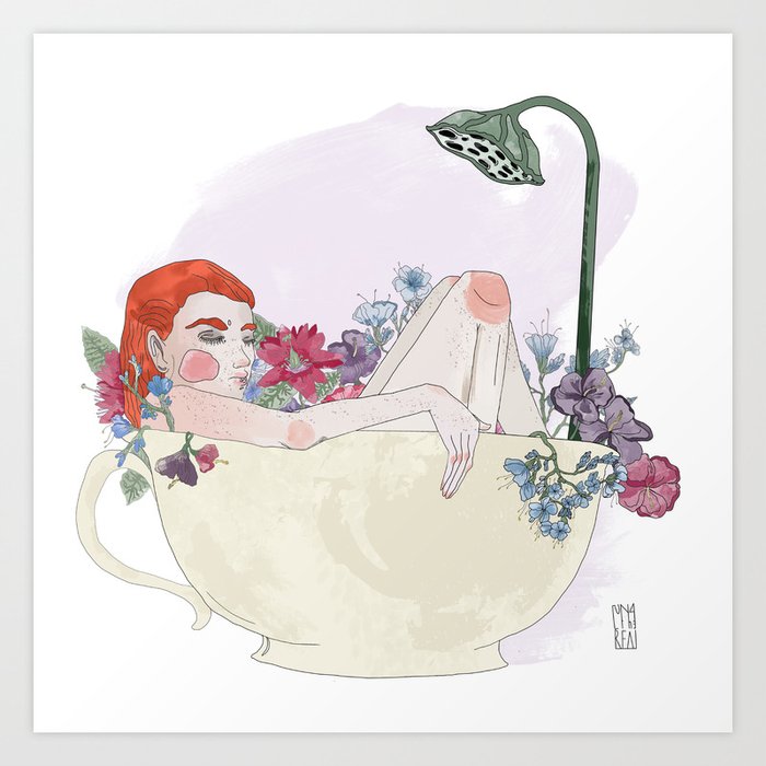 Cup of tea Art Print