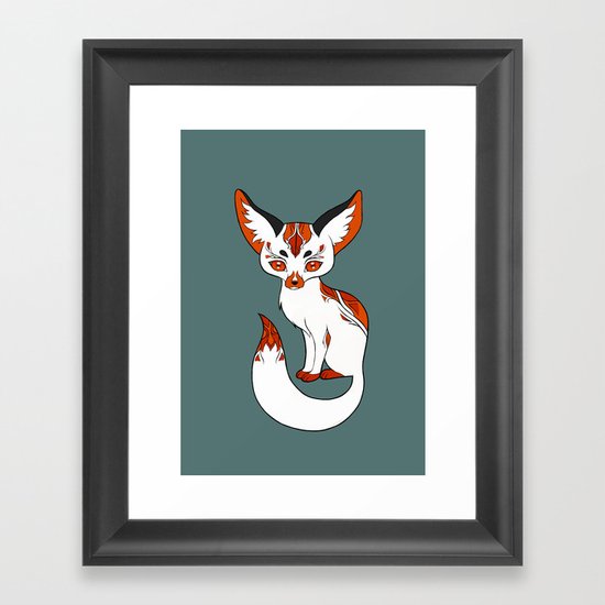 Mysterious Fox Framed Art Print