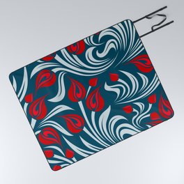 Abstract Tulip Pattern Picnic Blanket