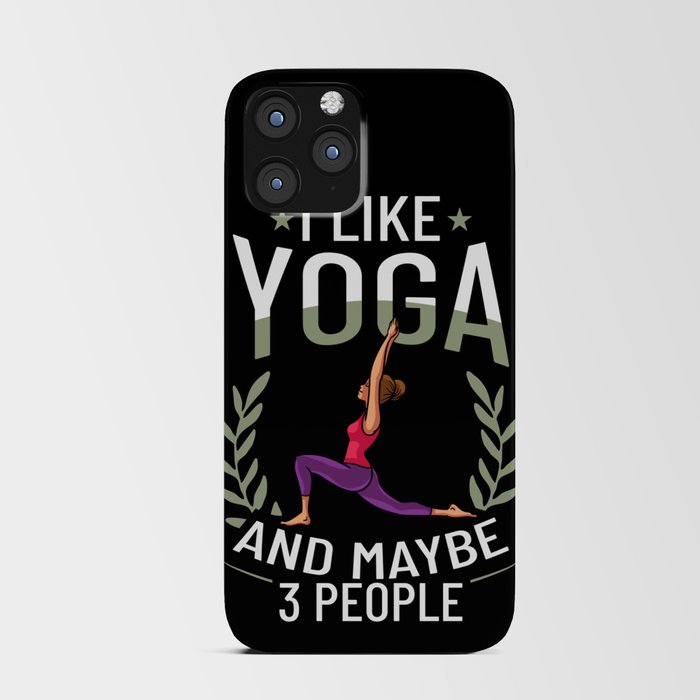 Yoga Beginner Workout Poses Quotes Meditation iPhone Card Case