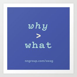Why > What Art Print