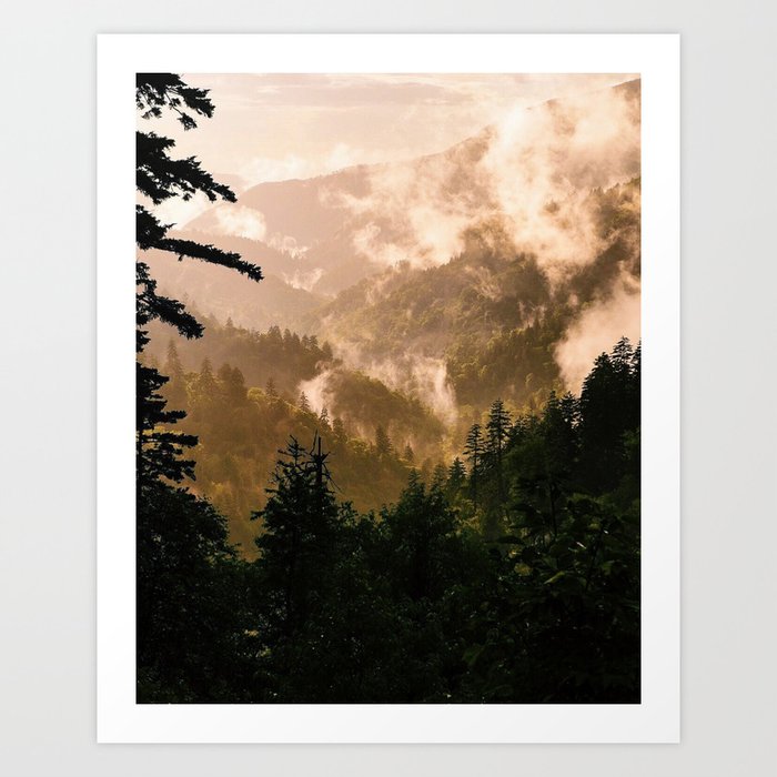 Smoky Mountain Sunset II Art Print