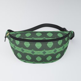 abstract pattern with paint texture in green colors Fanny Pack