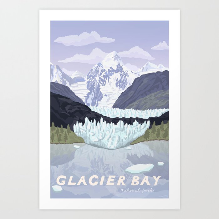 Glacier Bay National Park, Alaska, USA / Anchorage, Denali, Katmai, Kenai Fjords Art Print