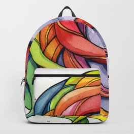 Rainbow Unicorn Watercolor Backpack | Rainbow, Watercolorunicorn, Mystical, Painting, Colorful, Pop Art, Watercolor, Watercolorrainbow, Animal, Unicornpainting 