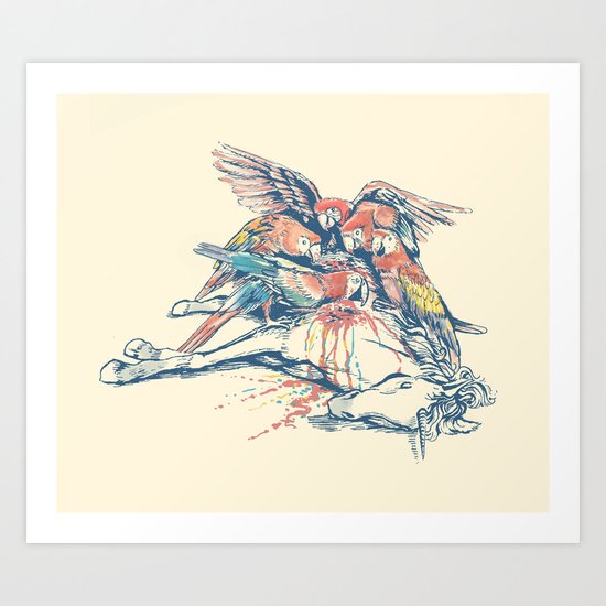 Vultures Art Print