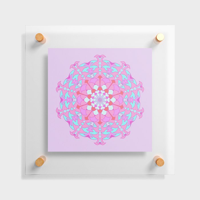 Sweet Baby Pink Mandala Floating Acrylic Print