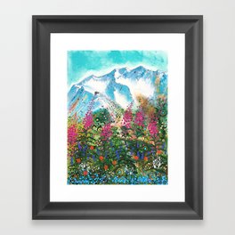 Alyeska Best of Both Wildflower Winter Framed Art Print