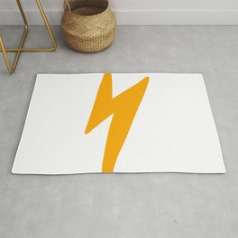 minimal lightning bolt Area & Throw Rug