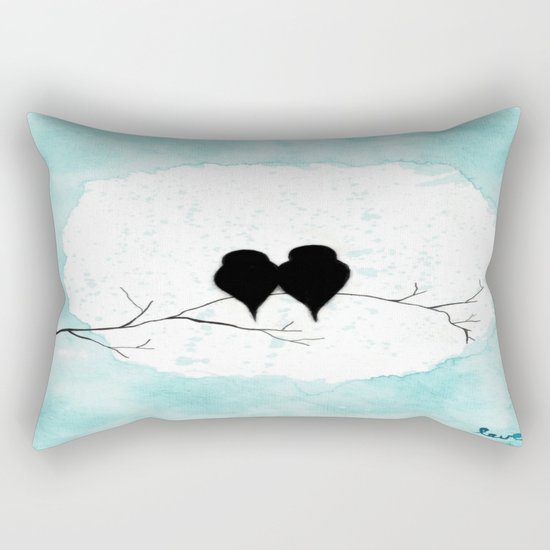 Lovebirds Rectangular Pillow