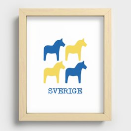 Sweden Dala Horse Recessed Framed Print