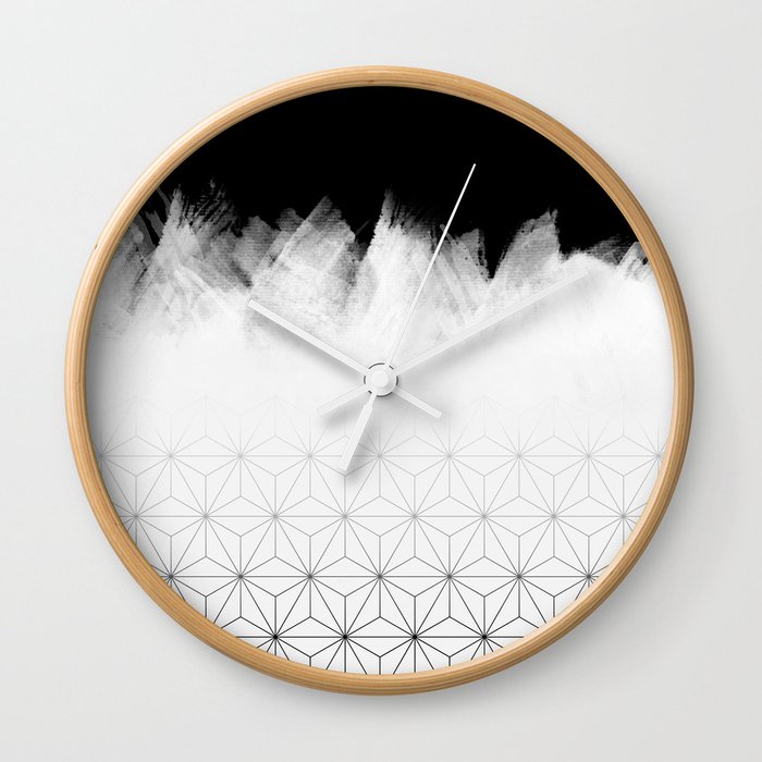 Christmas Geometric Pattern Wall Clock