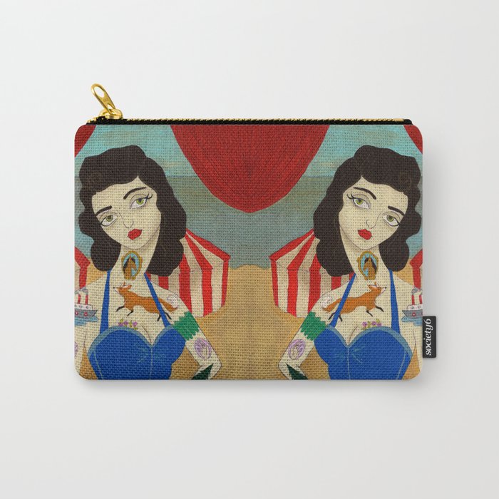 Tattooed Lady Carry-All Pouch