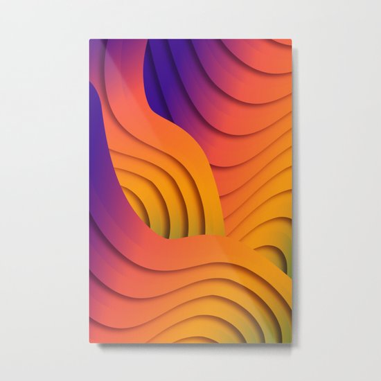 Bold Waves Metal Print