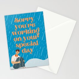 Sad Birthday Card Stationery Card