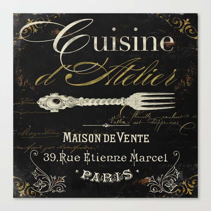 La Cuisine I Canvas Print