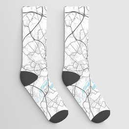 Wakefield City Map of West Yorkshire, England - Circle Socks
