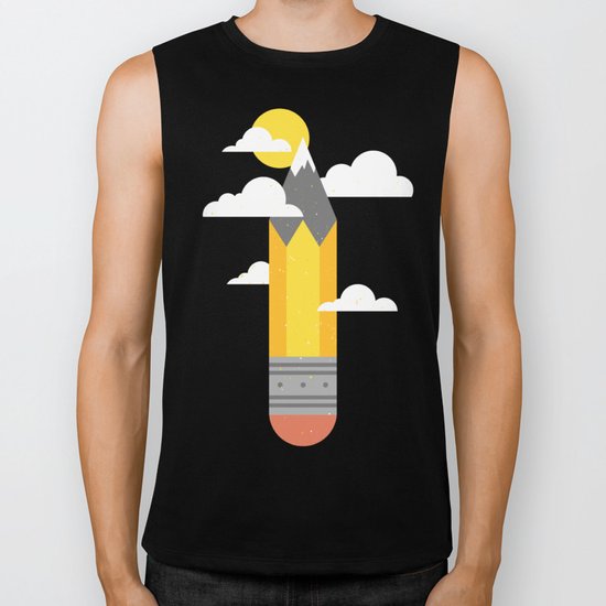 Mountains at My Fingertips Biker Tank