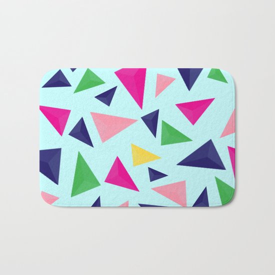 Colorful geometric pattern VIV Bath Mat