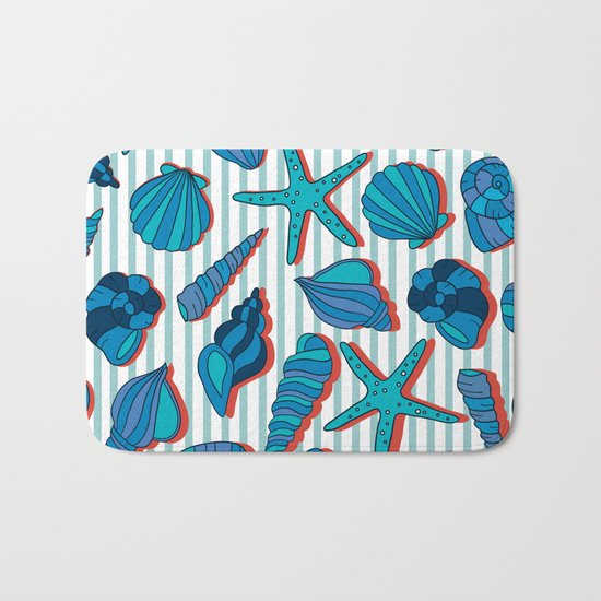 summer time blue Bath Mat