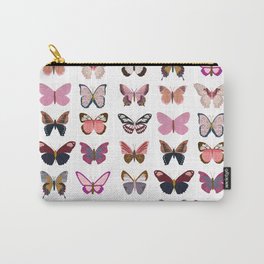 Pink Butterflies Carry-All Pouch