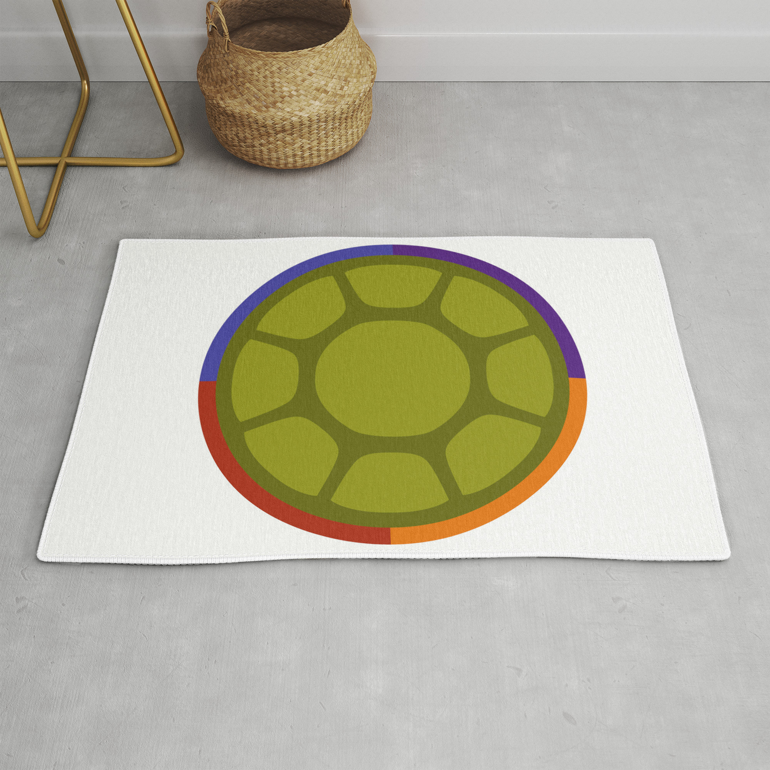 Ninja Turtle Rug By Rcuddi Society6 Ninja Turtle Rug By Rcuddi Society6