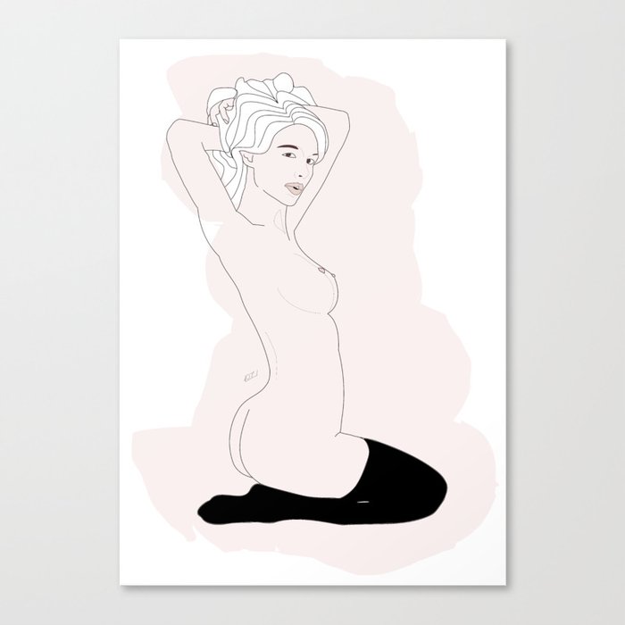 Minimal nude 1 Canvas Print