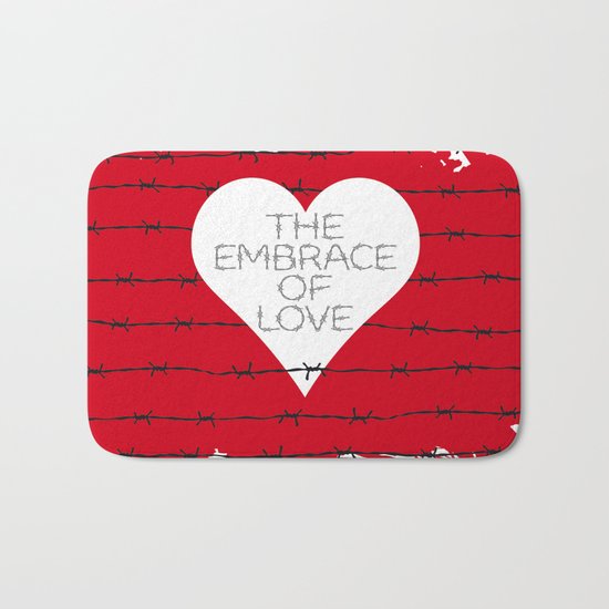 The embrace of love Bath Mat
