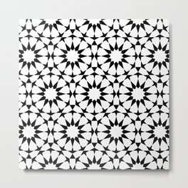 Arabesque in black and white Metal Print