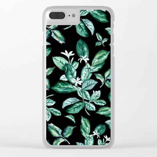 Leaves Clear iPhone Case