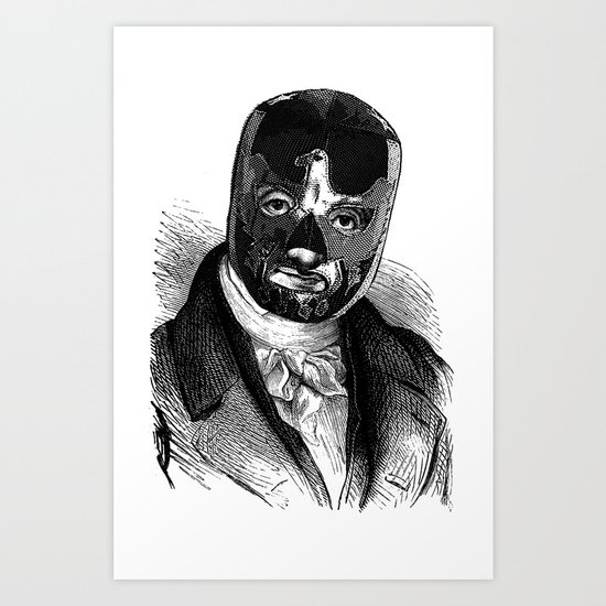 WRESTLING MASK 7 Art Print