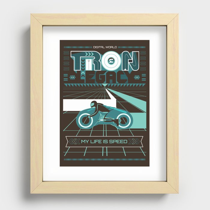 Tron Legacy Recessed Framed Print