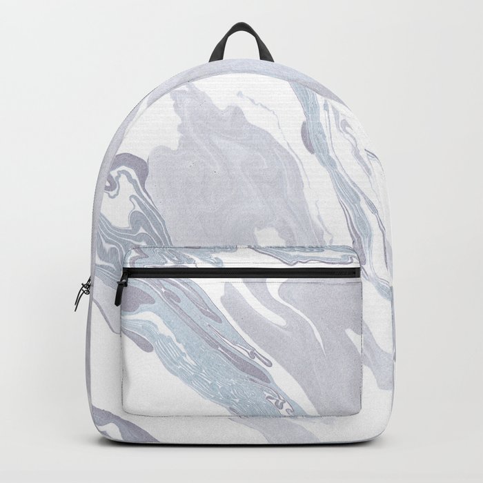 Navy Marble Waves Backpack