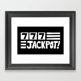 777 Jackpot Framed Art Print