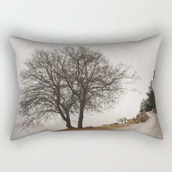 "Mountain path". Retro Rectangular Pillow