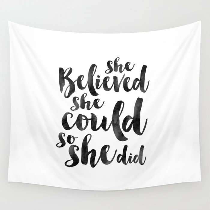 NURSERY GIRLS DECOR She Believed She Could So She Did Girls Room