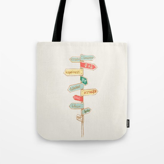 Happiness is everywhere Tote Bag