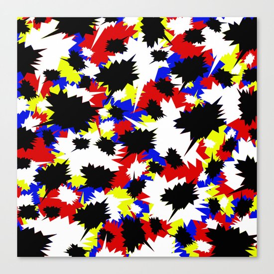 COMIC BOOK PATTERN Canvas Print