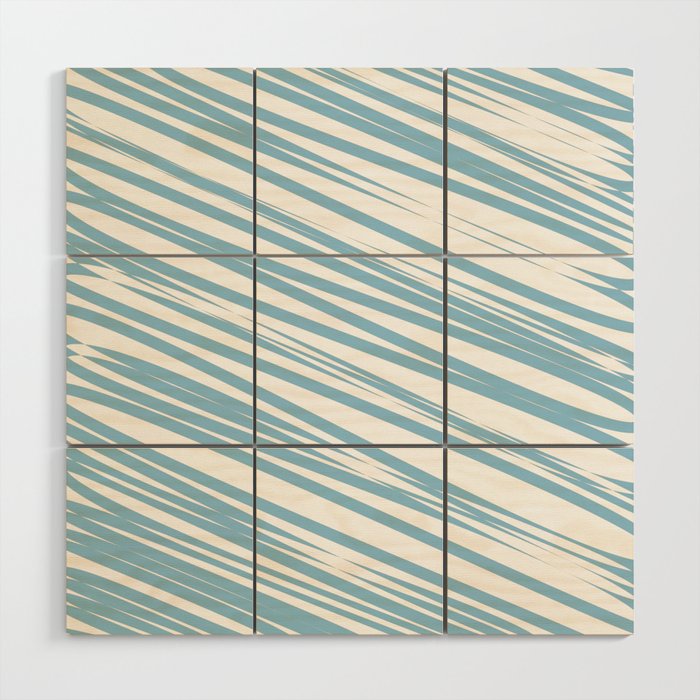 Light blue stripes background Wood Wall Art