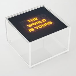 The World Is Yours Neon Acrylic Box