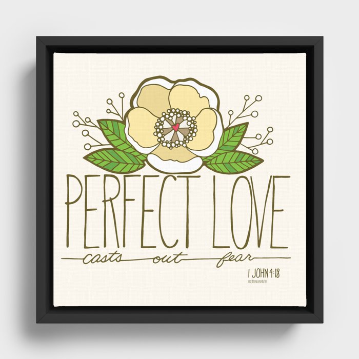 Perfect Love Framed Canvas