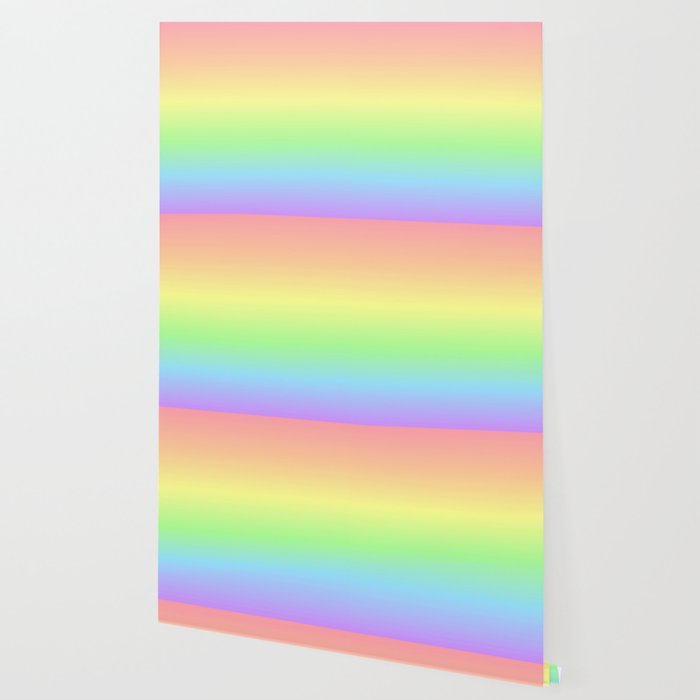 Pastel Rainbow Gradient Wallpaper By Colorpopdesign Society6