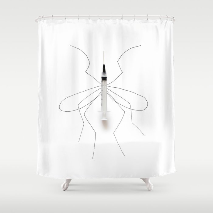 Mosquito Shower Curtain