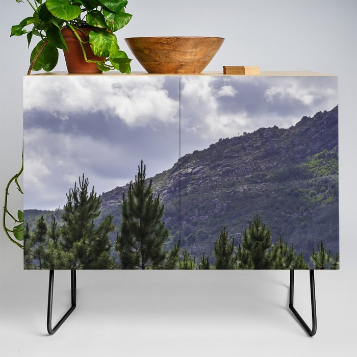 clouds and mountains Credenza